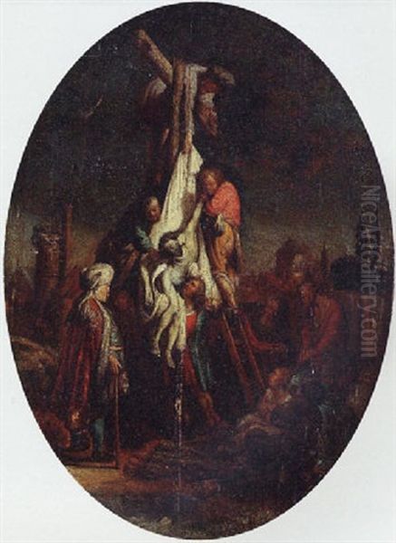 The Descent From The Cross Oil Painting by  Rembrandt van Rijn
