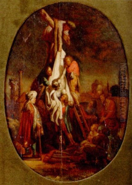 Korsnedtagningen Oil Painting by Harmenszoon van Rijn Rembrandt