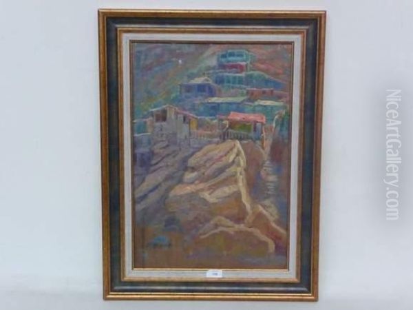 Au-dela De La Falaise, Oran Oil Painting by Primitif Bono