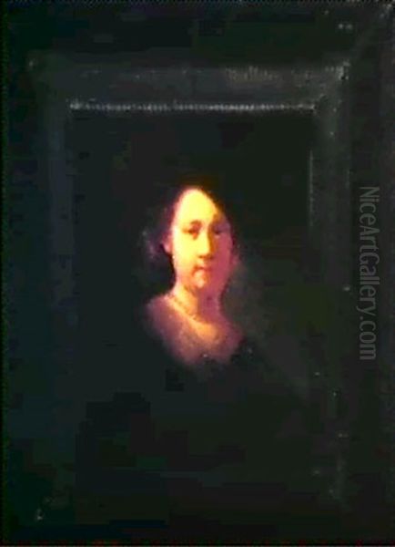 Portrait Of A Girl Oil Painting by  Rembrandt van Rijn
