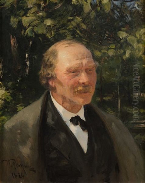 Portrait Of A.g. Bielopolskiy Oil Painting by Repin Iliya
