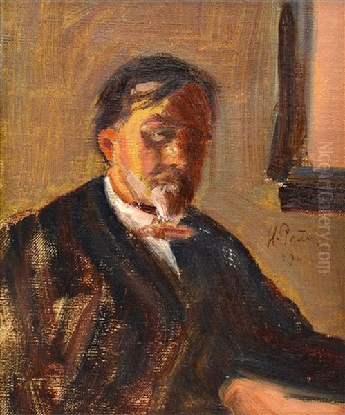 Portrait Of Boris Alexandrovich Lazarevsky Oil Painting by Repin Iliya