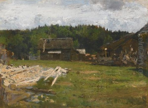 Forest Clearing Near Chuguev, Ukraine Oil Painting by Ilya Repin