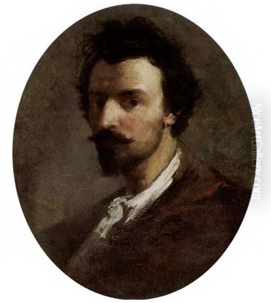 Bildnis Eines Jungen Mannes Oil Painting by Repin Iliya