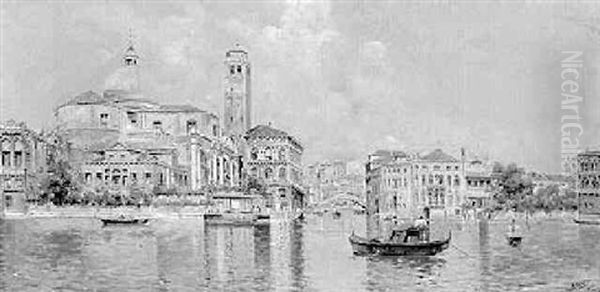 Venezia Oil Painting by Antonio Maria de Reyna Manescau