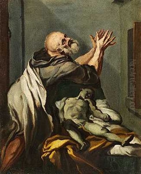 Tabithas Opvaekkelse Oil Painting by Jose Ribera