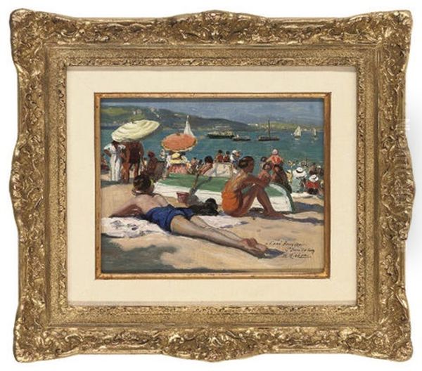 A L'ami Bourgeois, St. Jean De Luz Oil Painting by Pierre Ribera