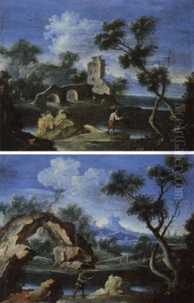 Landschaft Oil Painting by Marco Ricci