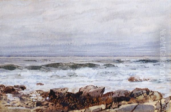 Forest Stream Oil Painting by William Trost Richards
