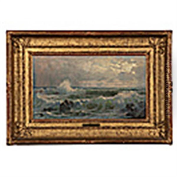 Summer Storm On The Naragansett Shore Oil Painting by William Trost Richards