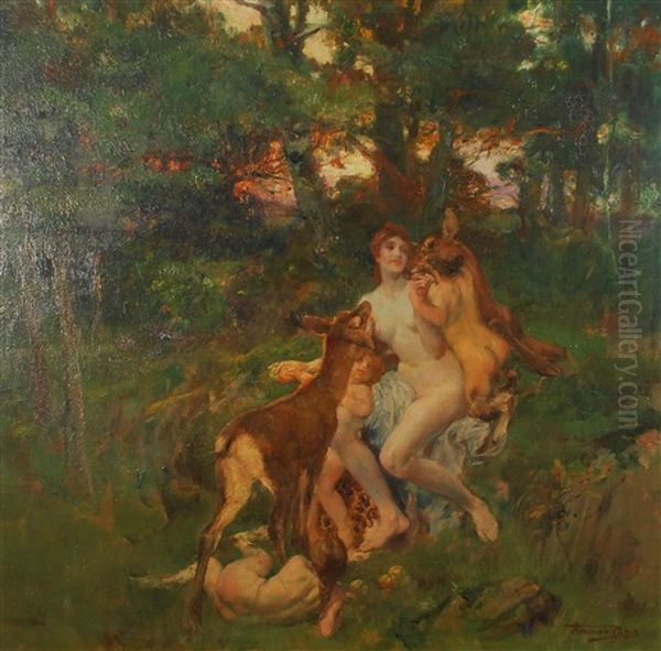 Allegorie Oil Painting by Herman Jean Joseph Richir
