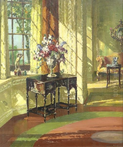Bathed In Sunlight Oil Painting by Herbert Davis Richter