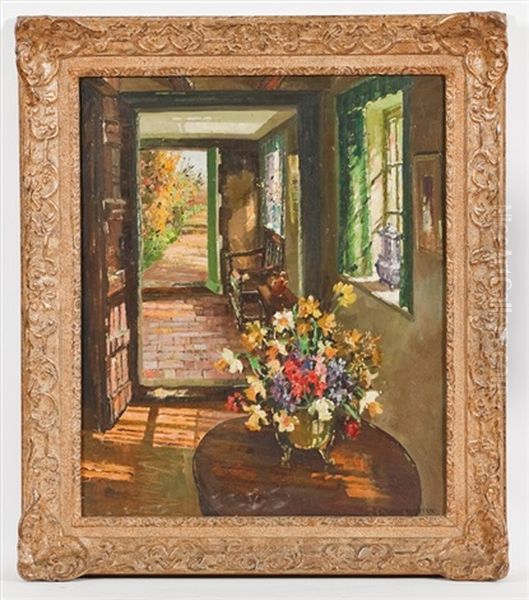 Summer Sunlight Oil Painting by Herbert Davis Richter