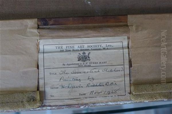 The Somnative Shepherd Oil Painting by Herbert Davis Richter