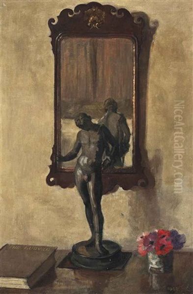 Reflections Oil Painting by Herbert Davis Richter