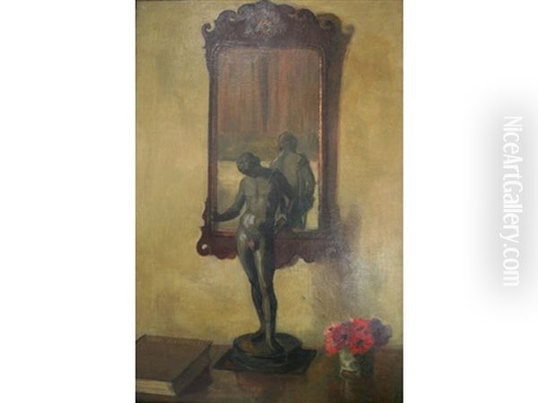 A Love Of Art And Nature Oil Painting by Herbert Davis Richter