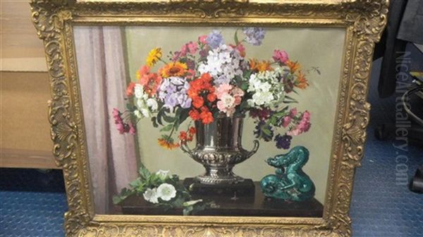 A Galaxy Of Blossoms Oil Painting by Herbert Davis Richter