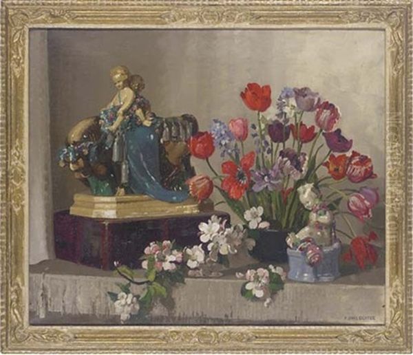 Springtime Oil Painting by Herbert Davis Richter