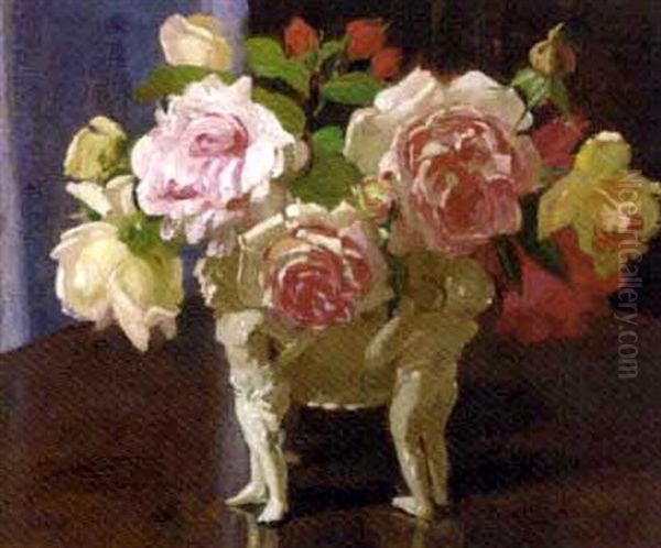 Summer Oil Painting by Herbert Davis Richter