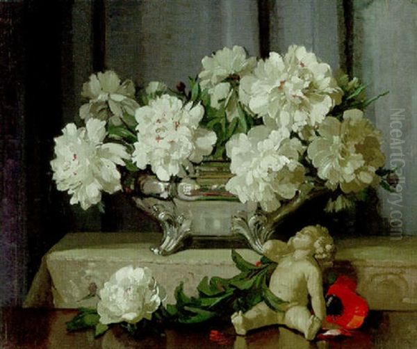 Summertime Oil Painting by Herbert Davis Richter