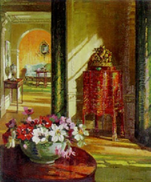 Gleaming Sunlight Oil Painting by Herbert Davis Richter