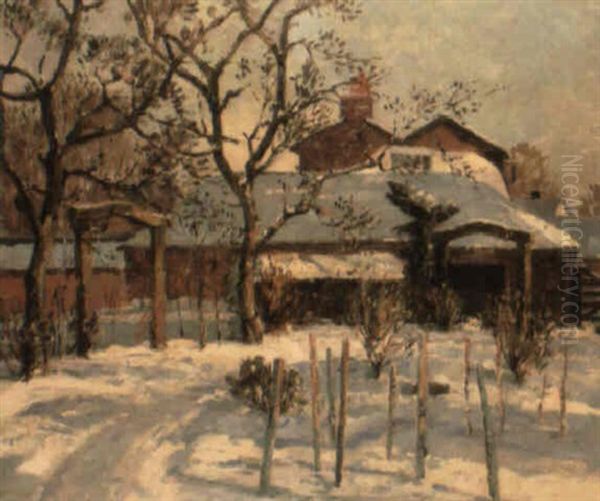 Winter's Rest Oil Painting by Herbert Davis Richter