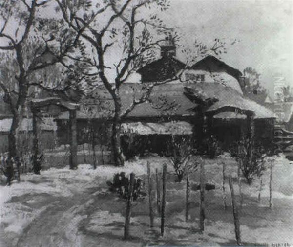 Winter Rest Oil Painting by Herbert Davis Richter