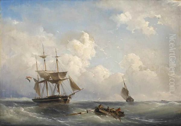 To The Rescue Oil Painting by Nicolaas Riegen