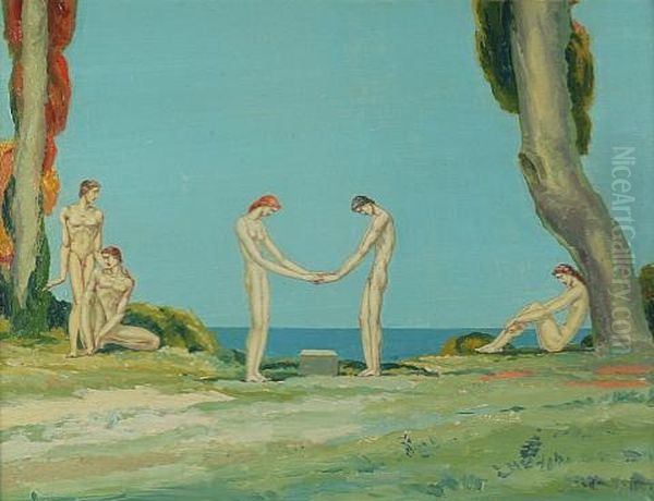 Untitled Oil Painting by Louis (Pierre) Rigal