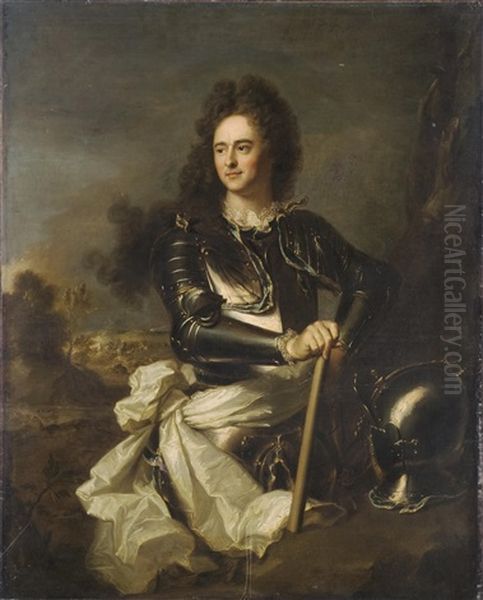 Portrat Eines Marschall Von Frankreich Oil Painting by Hyacinthe Rigaud