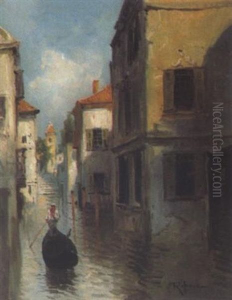 Motiv Aus Venedig Oil Painting by Virgilio Ripari