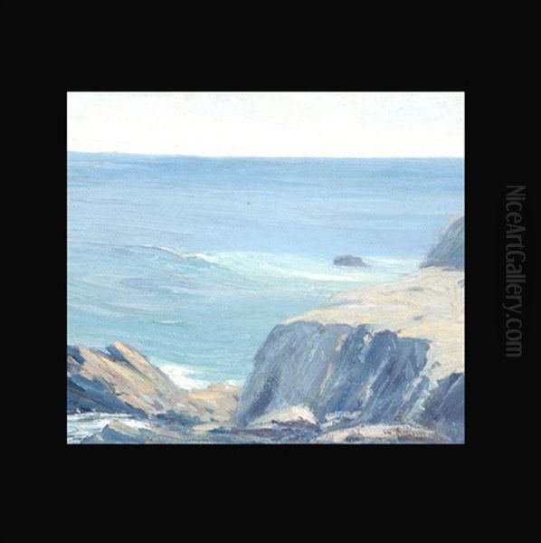 Rocks On The Coast Oil Painting by William Frederick Ritschel