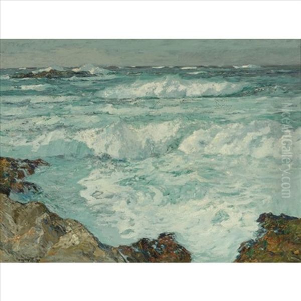Yankee Point, Carmel Oil Painting by William Frederick Ritschel