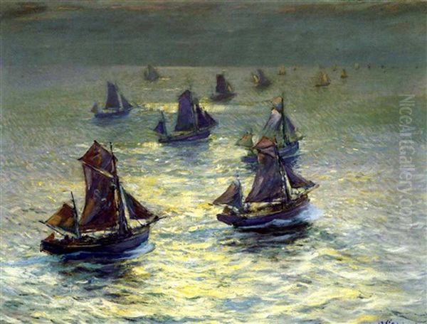 Outward Bound Oil Painting by William Frederick Ritschel