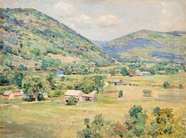 Country Boy And The Fish Oil Painting by Theodore Robinson
