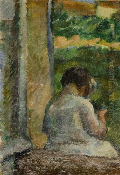 Tribute To Renoir Oil Painting by Vera Rockline