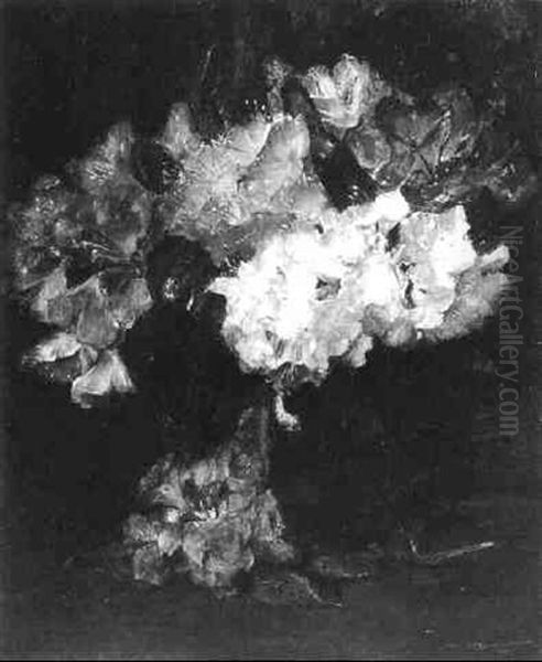 Flowers In A Vase Oil Painting by Willem Elisa Roelofs