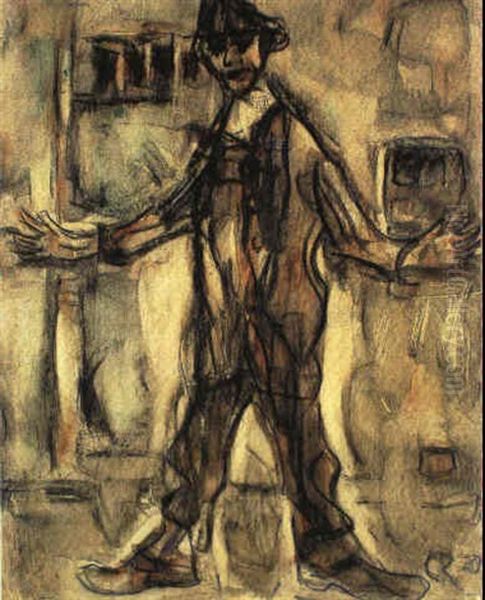 Mann In Anzug Und Hut Oil Painting by Christian Rohlfs