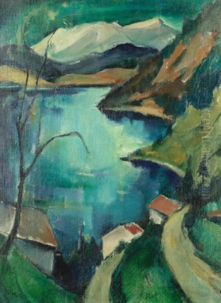 Walchensee, Bavaria, Germany Oil Painting by Wolf Roehricht