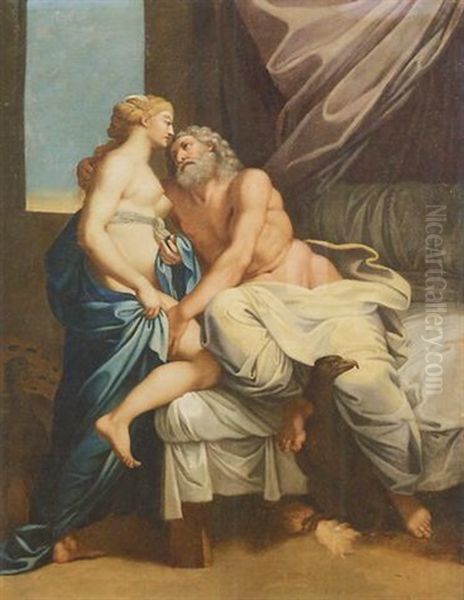 Giove E Giunone Oil Painting by Giulio Romano