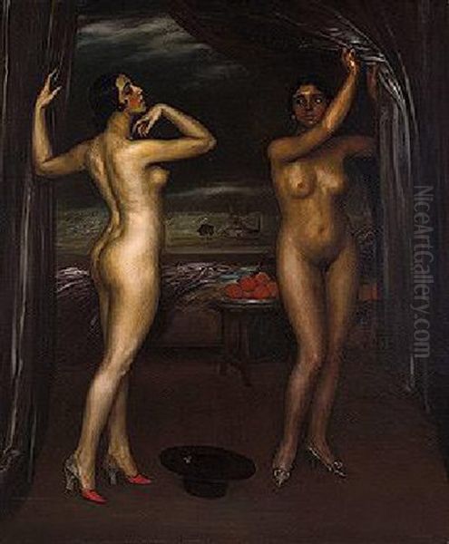 Rivalidad Oil Painting by Julio Romero De Torres