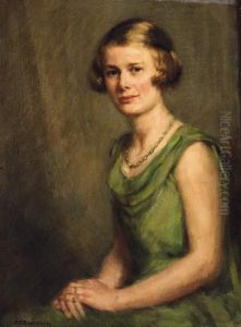 Portrait Of Doctor Alcock, Seated Half-length, Wearing A Pale Greendress