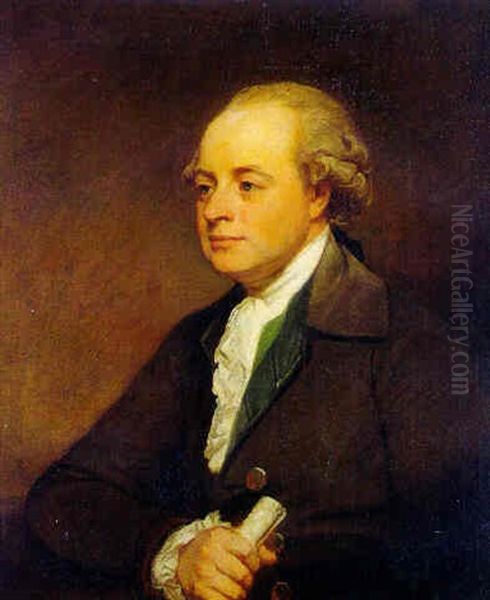 Portrait Of Thomas Robinson, 2nd Baron Grantham Oil Painting by George Romney
