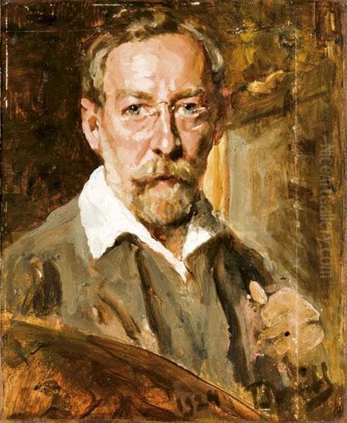 Ferfi Portre Oil Painting by Andor Boruth