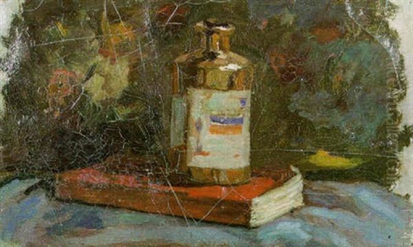 Nature Morte Oil Painting by Felicien Joseph Victor Rops