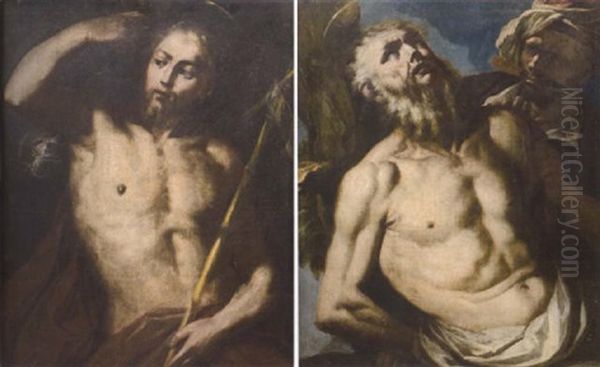 Saint John The Baptist Oil Painting by Francesco Rosa