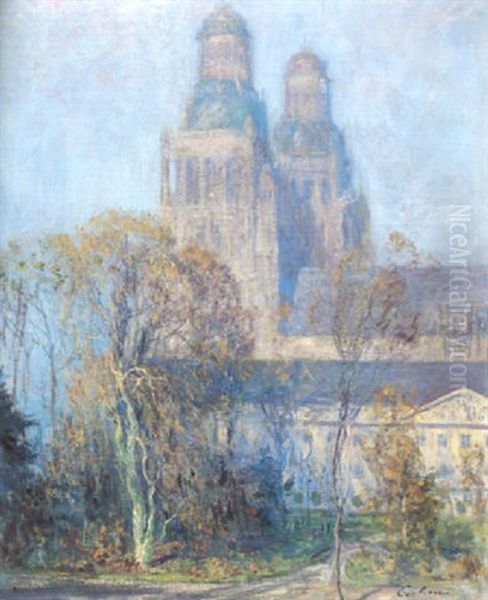 The Cathedral, Tours Oil Painting by Guy Rose