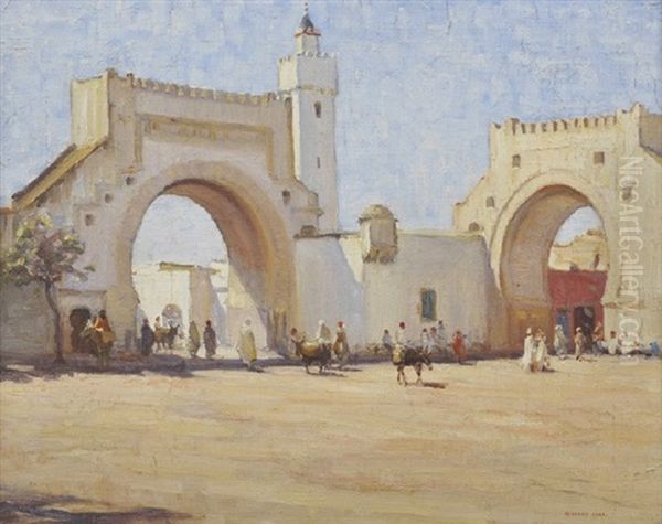 Middle Eastern Square Oil Painting by Herbert Rose