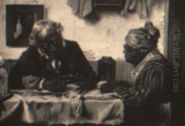 A Penny Short Oil Painting by Harry Herman Roseland