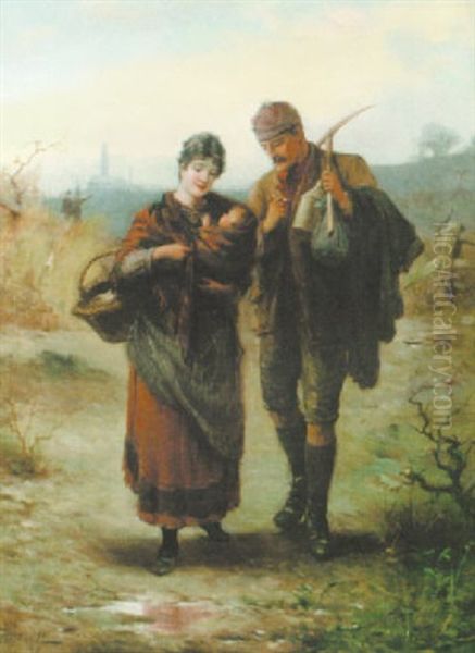 The Bairn Oil Painting by Alexander Rosell